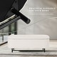 preview thumbnail 18 of 44, HomePop Ellipse Modern Storage Bench with Metal Legs