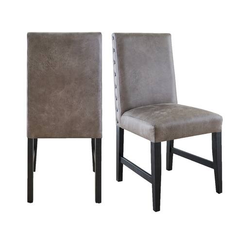 Picket House Furnishings Tyler Standard Height Side Chair Set in Gray