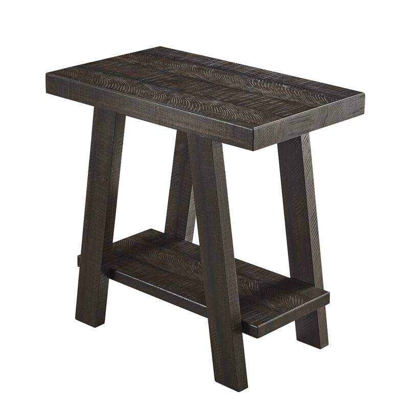 Contemporary Wood Shelf Side Table