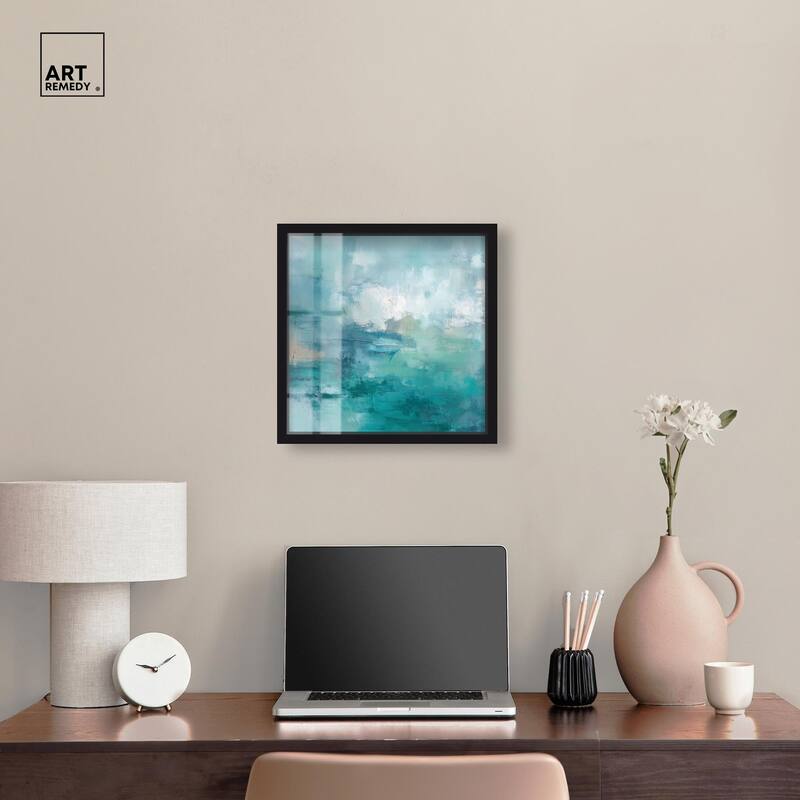 Green Blue II Shadowbox by Art Remedy