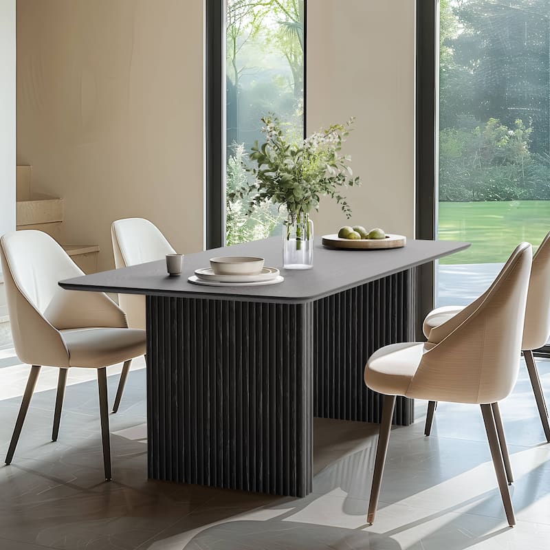Lumioca Abberton Oak Wood Double Pedestal Base Dining Table
