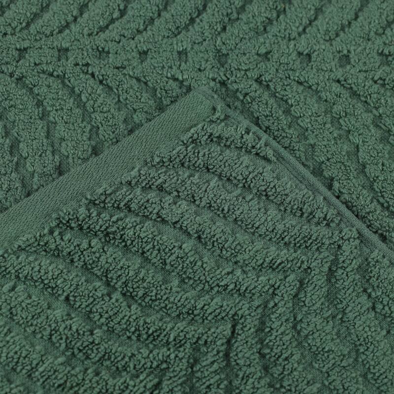 Superior Chevron Zero Twist Cotton Face Towel Washcloth Set of 12