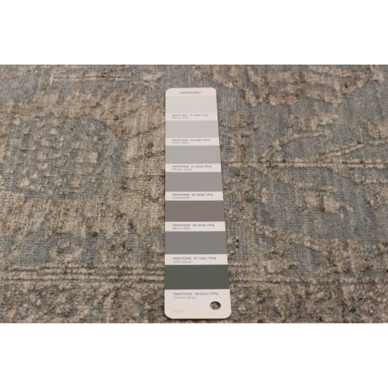 ECARPETGALLERY Hand-knotted Heritage Grey Silk, Wool Rug - 5'6 x 8'0