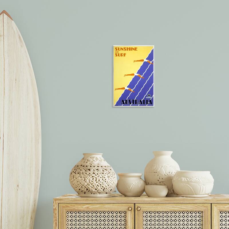 Stupell Sunshine & Surf Australia Wall Plaque Art Design By Marcus Jules