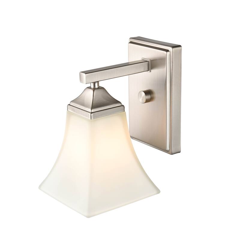 Millennium Lighting Metal 1 Light Wall Sconce with Etched White Glass