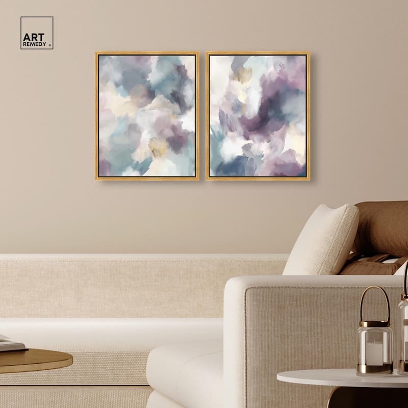 Golden Reflections Canvas Set of 2 by Art Remedy