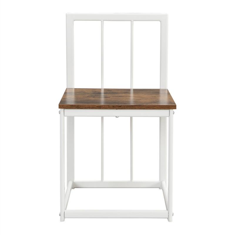 Mid-Century 7-Piece Dining Table Set for 6 People, Kitchen Dining Room Table Set with Faux Marble Dining Table and 6 Chairs