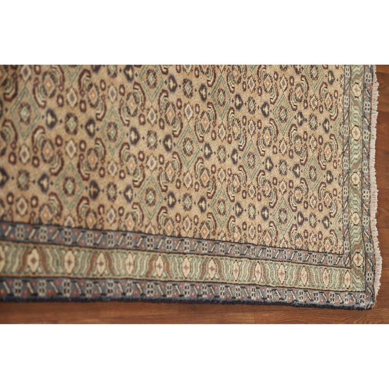 All-Over Mood Persian Vintage Runner Rug Hand-knotted Wool Carpet - 2'5"x 12'7"