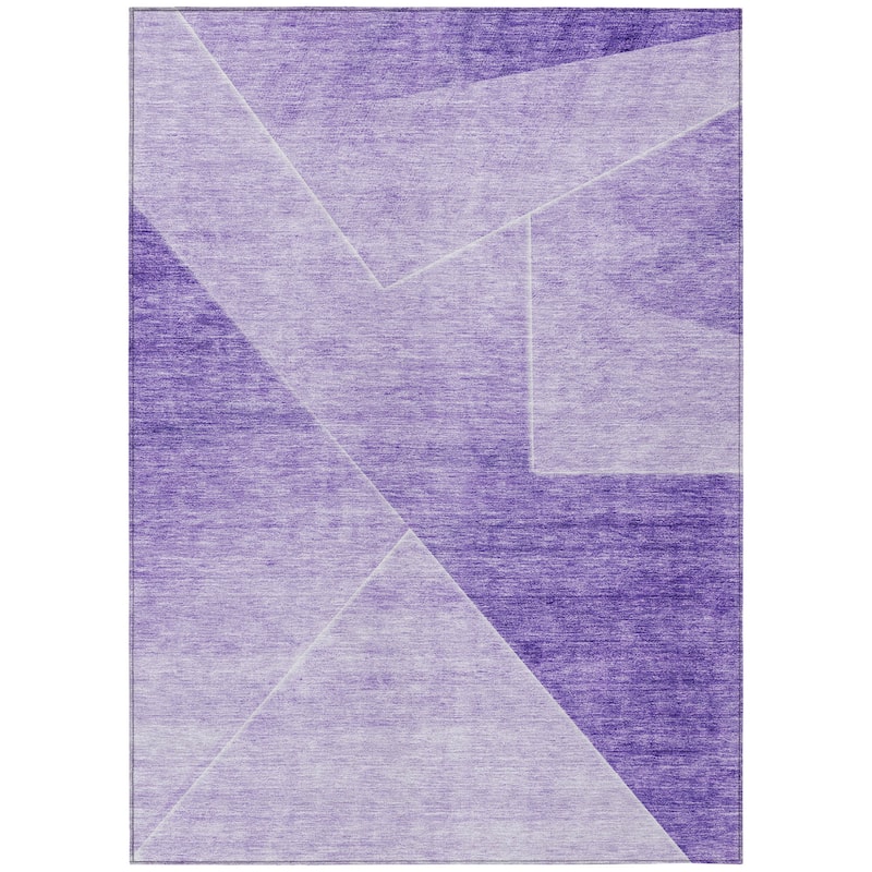 HomeRoots Abstract Transitional Rectangle Outdoor Rug