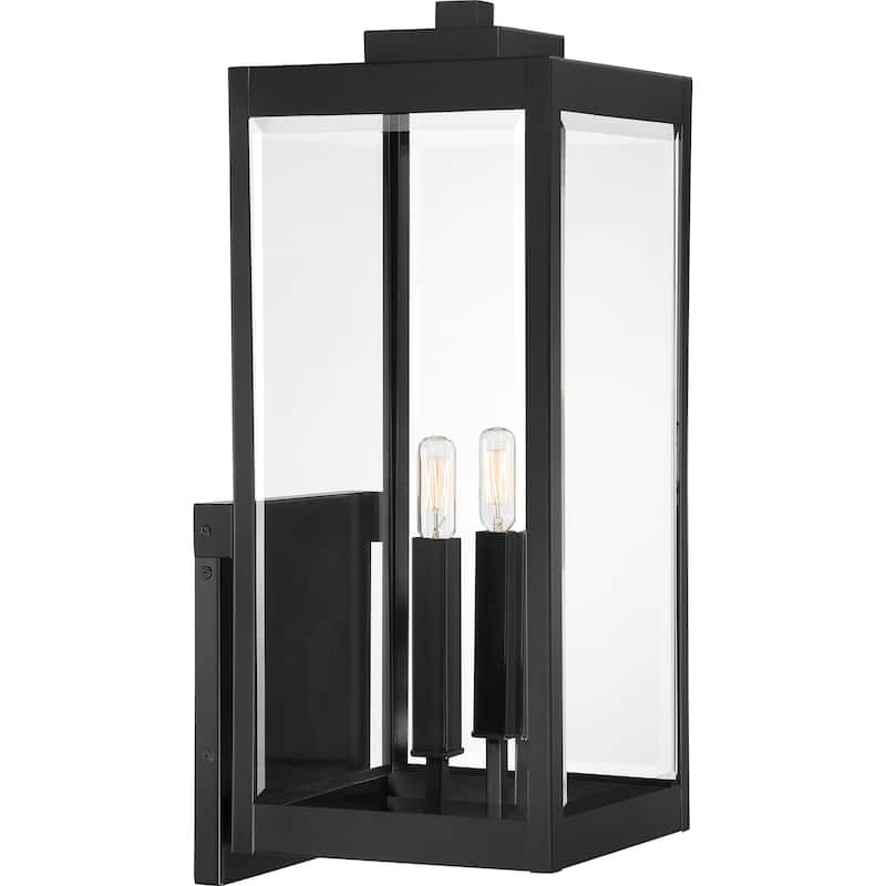 Quoizel Westover Extra Large 2-light Outdoor Wall Lantern - Earth Black