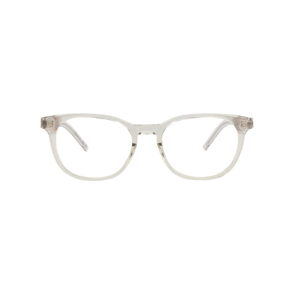 Saint Laurent Round-Frame Recycled Acetate Optical Frames - Beige Beige Transparent