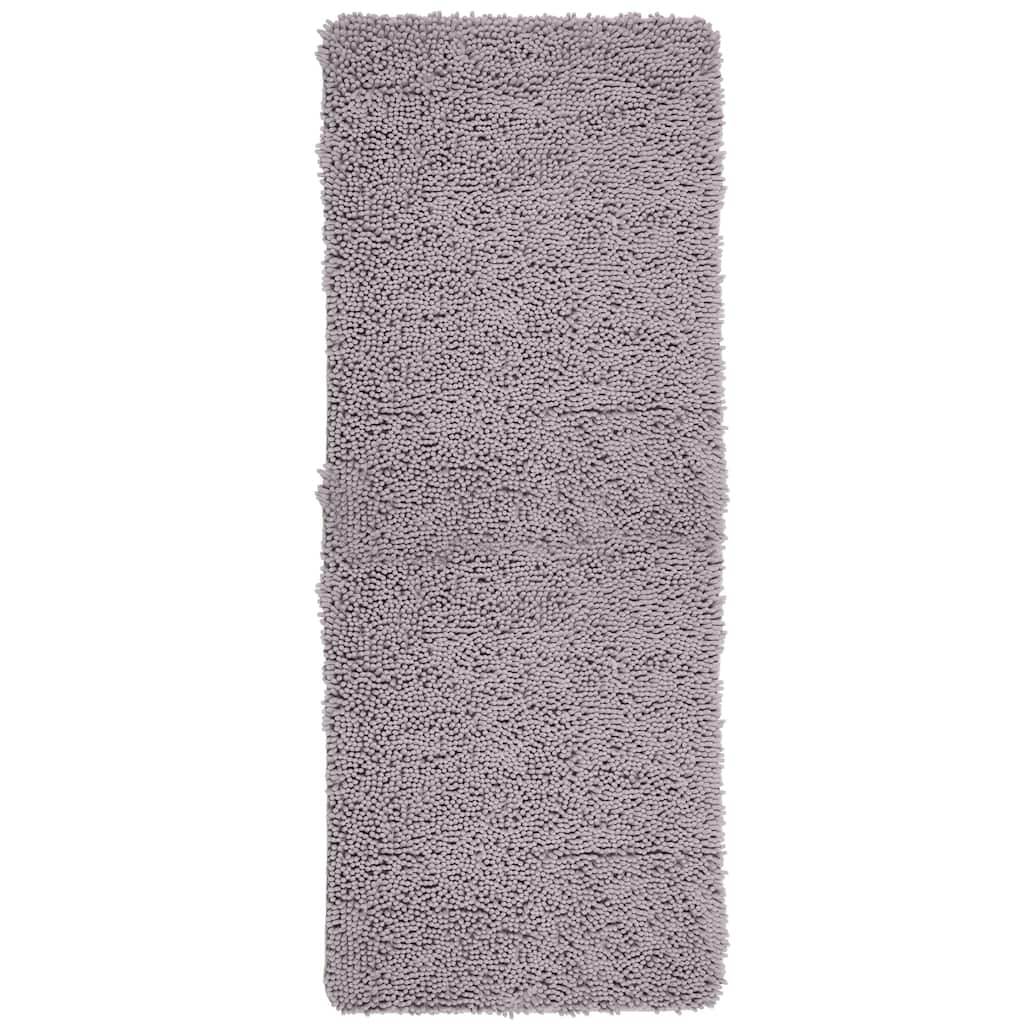 Bathroom Rugs - 58x24-Inch Bathroom Runner Set - Absorbent High-Pile Chenille Memory Foam Bath Mats by Lavish Home (Gray)