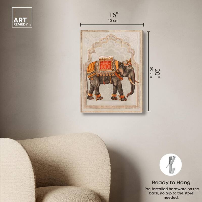 Elephant Queen Canvas by Art Remedy, Gallery Wrapped