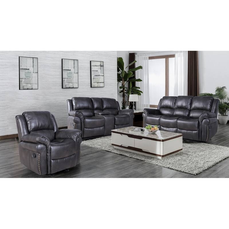 Etsan 3 Piece Faux Leather Reclining set