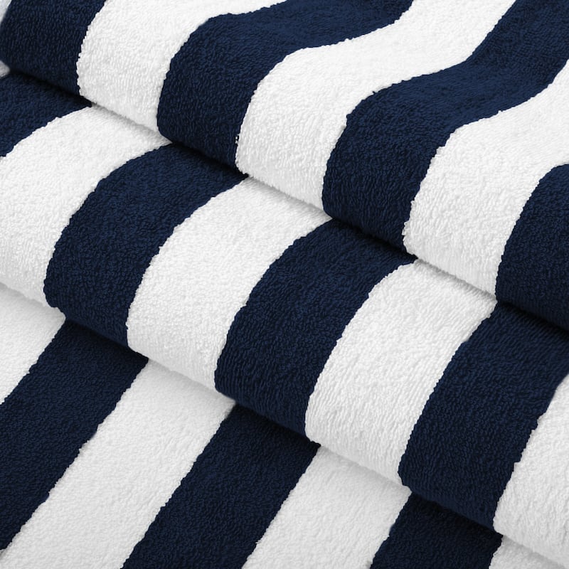 Arkwright California Cabana 4-Piece striped Beach Towel Set - 30x70