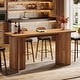 preview thumbnail 7 of 6, 62.99-Inch Long Kitchen Bar Table for Dining Room, Living Room