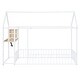 preview thumbnail 9 of 14, Metal Twin Size Bed House Bed with Desk,Smart Storage and USB Ports