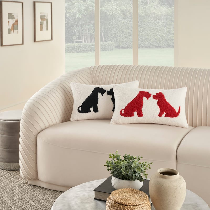 Mina Victory Pet Pillows & Access Animals Throw Pillow