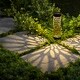 preview thumbnail 2 of 0, 16 in. Petals Cylinder Shaped Metal Solar Garden Stake
