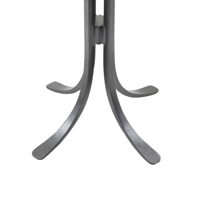 Minuteman International Shepherd's Hook Mini Fireplace Set of 4 Tools, 22 Inch Tall, Graphite Finish