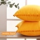 preview thumbnail 23 of 89, Deconovo Velvet Pom-poms Throw Pillow Covers 2 PCS(Cover Only)