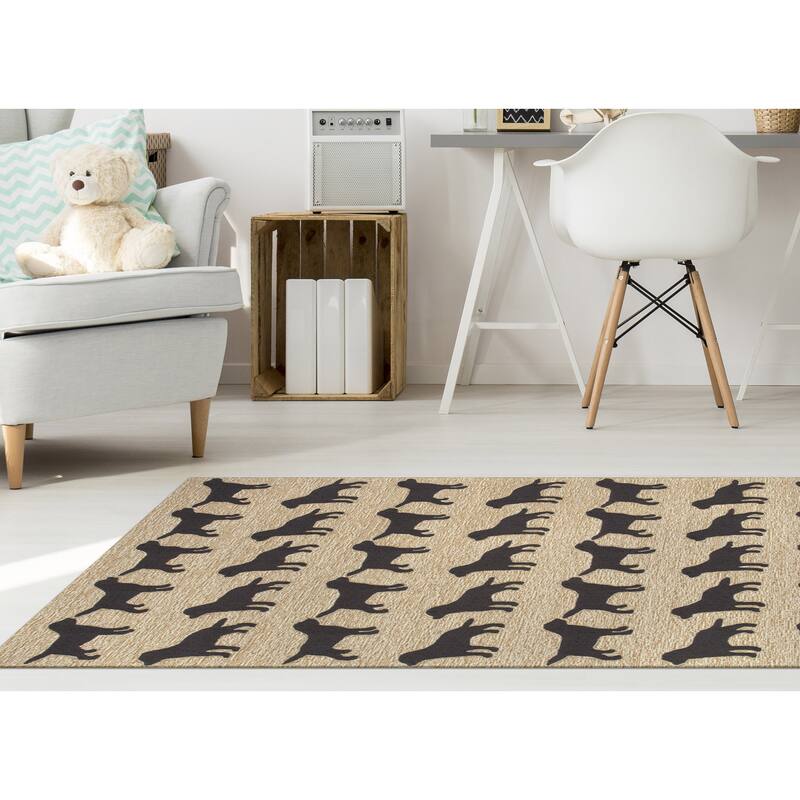 Liora Manne Frontporch Doggies Indoor/Outdoor Rug
