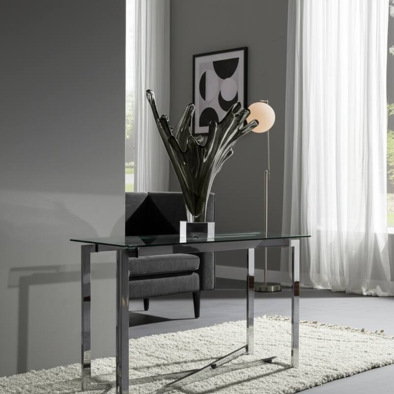 Glass Sculpture Artistic Agua Splash Elegant Decorations Living Room