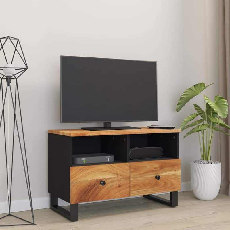 vidaXL TV Stand 27.6"x13"x18.1" Solid Wood Mango