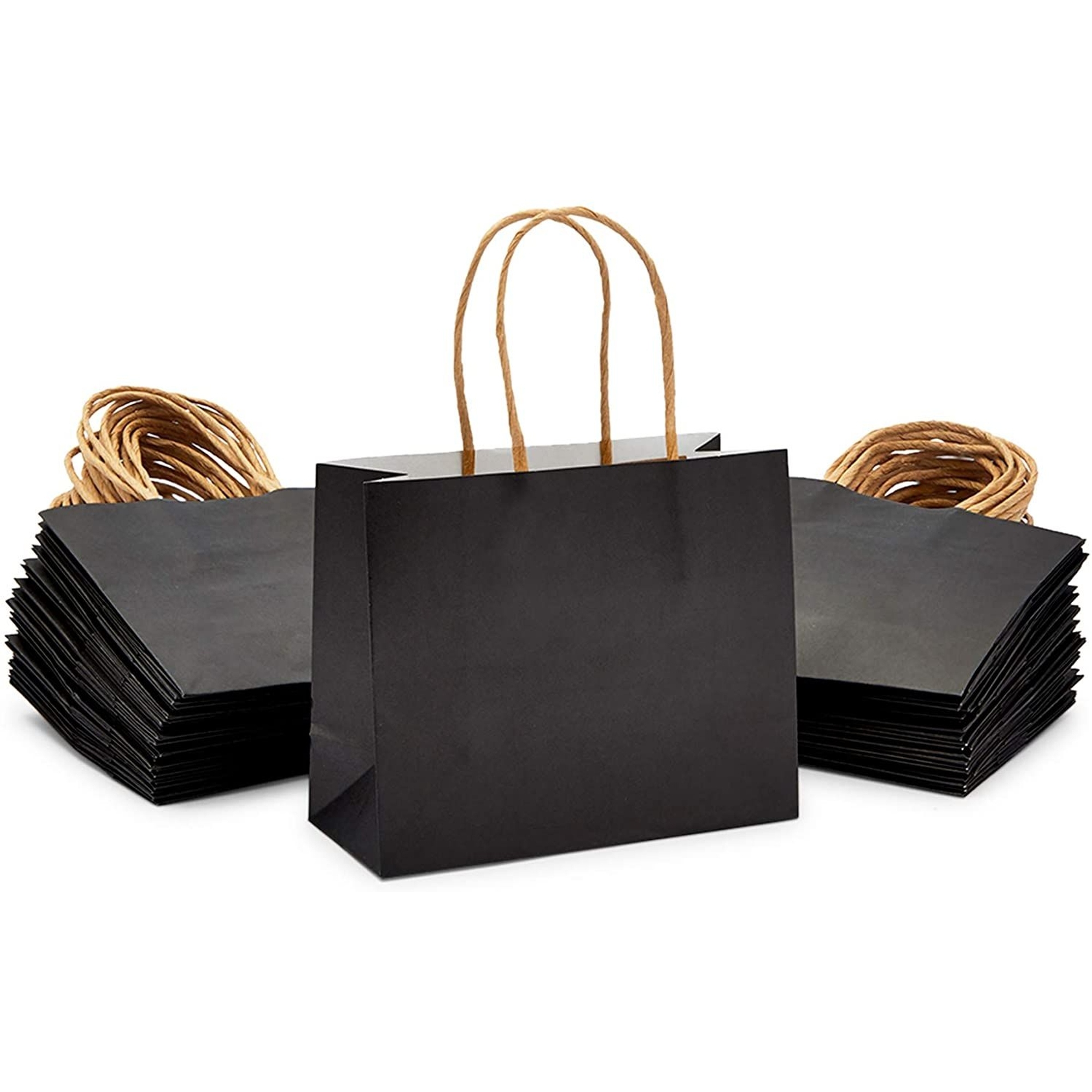 50 Pack Mini Gift Bags with Handles Black Gift Bag Set 6 x 5 x 2.5 in On Sale Bed Bath Beyond 38239862