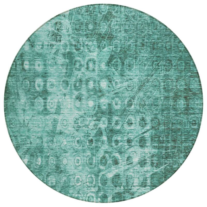 HomeRoots Ikat Transitional Rectangle Outdoor Rug