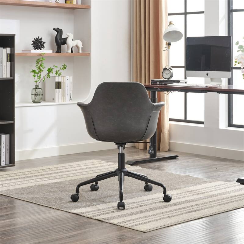 Rolling Swivel Height Adjustable Ergonomic Chair with Back Support