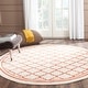 preview thumbnail 76 of 100, SAFAVIEH Amherst Leota Trellis Rug 7' Round - Beige/Orange - Round