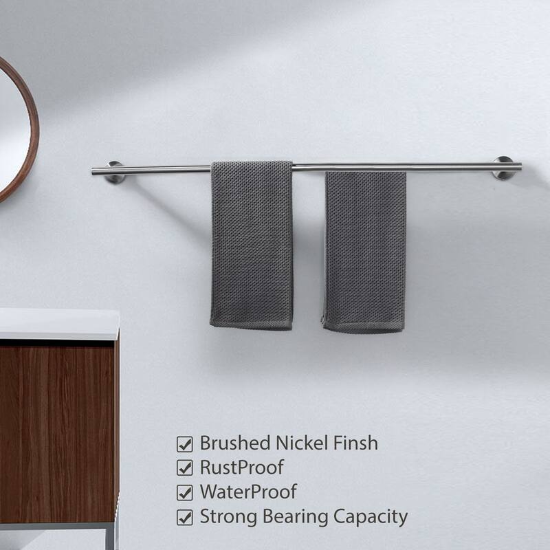 WOWOW Wall Mounted Stainless Steel Double Towel Bar