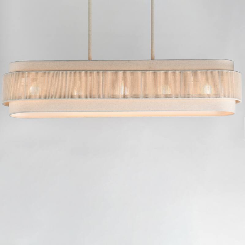 Maxim 12815OF Seacliff 5 Light 9" Wide Linear Pendant