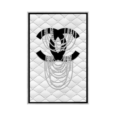 iCanvas "Quilt Pearls" by Martina Pavlova Framed
