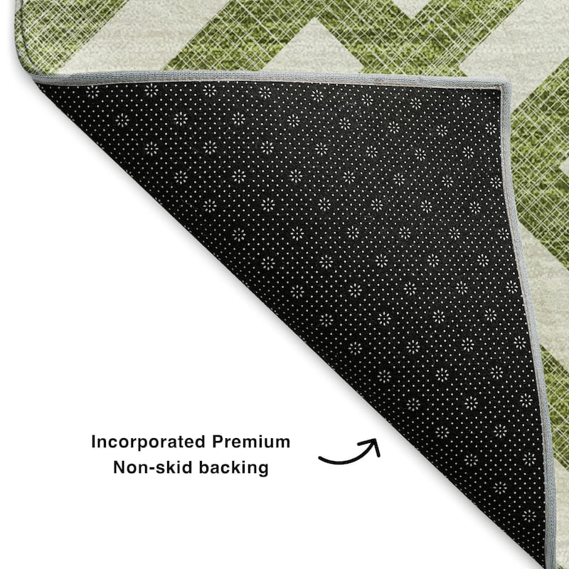 Premium Washable Super Soft Contemporary Mosaic Mayfield Rug
