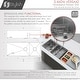 preview thumbnail 10 of 12, STYLISH 42 inch Workstation 70/30 Double Bowl Undermount 16 Gauge Stainless Steel Kitchen Sink with Accessories included