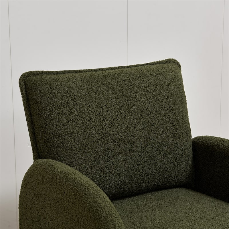 Modern Sherpa Upholstered Accent Chair, Stylish and Ergonomic Design