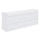 preview thumbnail 17 of 17, Functional Design Wood Loft Bed with Lateral Portable Desk, Drawers and Shelves, Twin Size, White