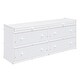 preview thumbnail 17 of 16, Twin Loft Bed with Retractable Desk, 4 Drawers & Shelves, Space-Saving - White