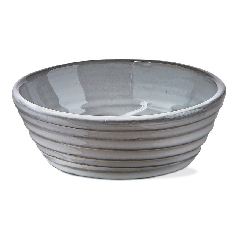 Farmhouse White Ceramic Snack Bowl - 16oz Capacity, Dishwasher Safe, 2.56" H x 5.29" Dia, Perfect for Everyday Use