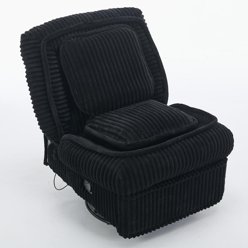 Minimalist Accent Chair with Ottoman