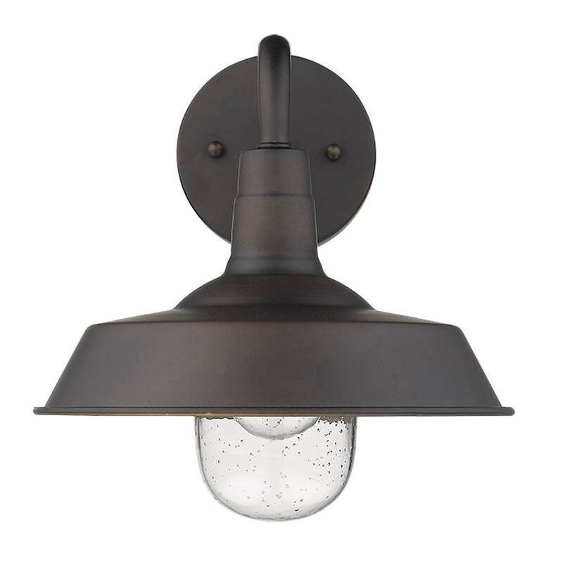 Burry 1-light Oil Rubbed Bronze Exterior Wall Fixture