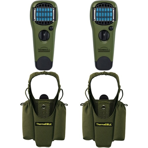 Thermacell Repeller & Holster Kit (2-Pack) (Olive) - Green