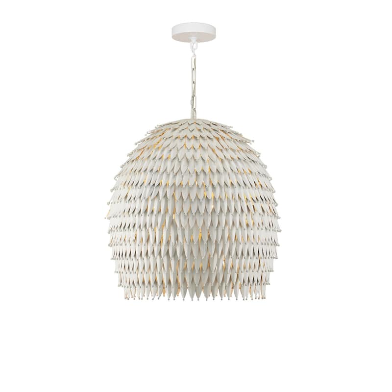 Currey & Company Overlay Large Pendant - 25.5"h x 24"dia - 25.5"h x 24"dia