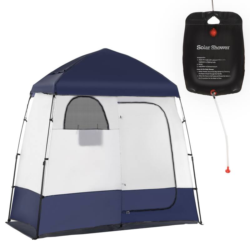 Outsunny Shower Tent, Privacy Shelter for Camping, Dressing Changing Room, Portable Instant Outdoor Shower Tent