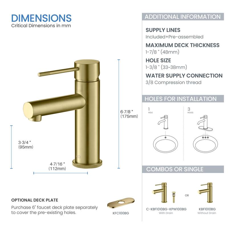Luxury Single Hole Bathroom Faucet