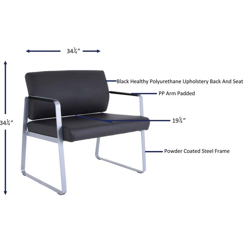 Lorell Healthcare Seating Bariatric Guest Chair
