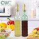 preview thumbnail 23 of 196, COOK WITH COLOR Glass Olive Oil Bottle Dispenser - 2 Pack- 17oz Oil and Vinegar Carafe Decanter