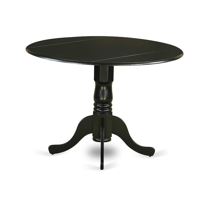 East West Furniture Table Set- a Wooden Table and Dining Room Chairs(Finish & Pieces Options)